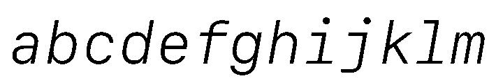 SF Mono Light Italic FONT