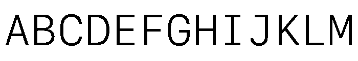 SF Mono Light Font UPPERCASE