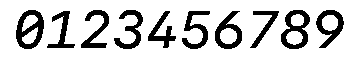 SF Mono Medium Italic Font OTHER CHARS