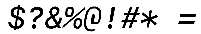 SF Mono Medium Italic Font OTHER CHARS