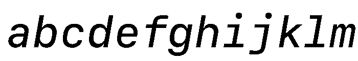 SF Mono Medium Italic FONT