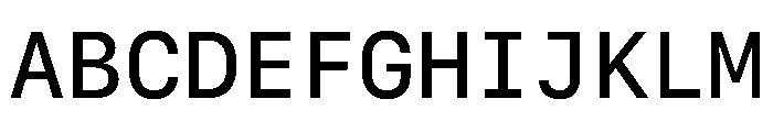 SF Mono Medium Font UPPERCASE