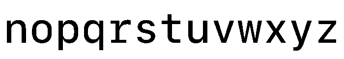 SF Mono Medium Font LOWERCASE