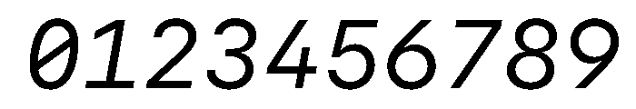 SF Mono Regular Italic Font OTHER CHARS