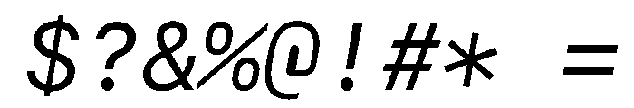 SF Mono Regular Italic Font OTHER CHARS