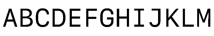 SF Mono Regular Font UPPERCASE