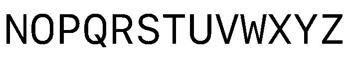 SF Mono Regular Font UPPERCASE