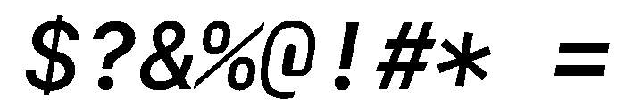 SF Mono Semibold Italic Font OTHER CHARS
