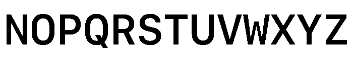 SF Mono Semibold Font UPPERCASE