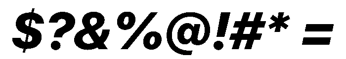 SF Pro Display Heavy Italic Font OTHER CHARS