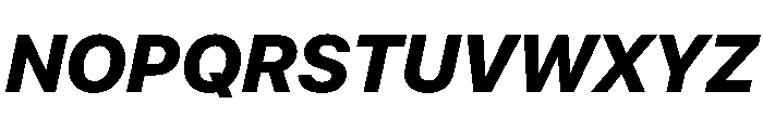 SF Pro Display Heavy Italic Font UPPERCASE