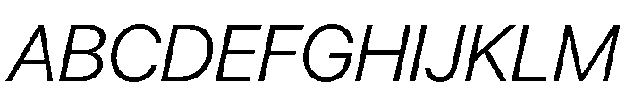 SF Pro Display Light Italic Font UPPERCASE