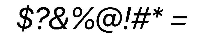 SF Pro Display Regular Italic Font OTHER CHARS