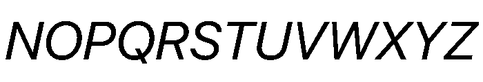 SF Pro Display Regular Italic Font UPPERCASE