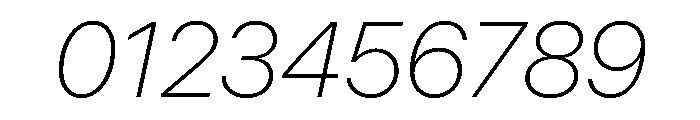 SF Pro Display Thin Italic Font OTHER CHARS