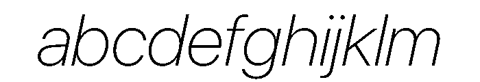 SF Pro Display Thin Italic FONT