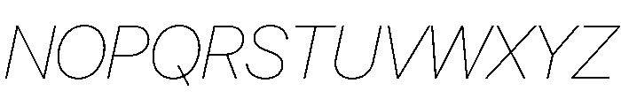 SF Pro Display Ultralight Italic Font UPPERCASE