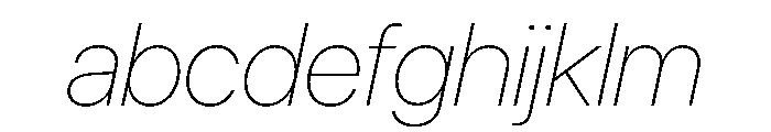 SF Pro Display Ultralight Italic FONT