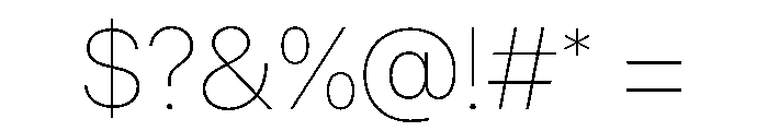 SF Pro Display Ultralight Font OTHER CHARS