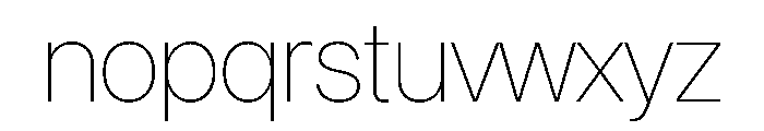SF Pro Display Ultralight Font LOWERCASE