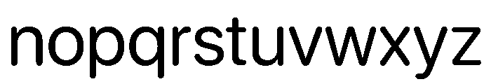 SF Pro Rounded Regular Font LOWERCASE