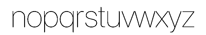 SF Pro Rounded Ultralight Font LOWERCASE