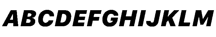 SF Pro Text Black Italic Font UPPERCASE