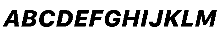 SF Pro Text Heavy Italic Font UPPERCASE