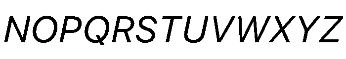 SF Pro Text Regular Italic Font UPPERCASE
