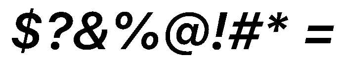 SF Pro Text Semibold Italic Font OTHER CHARS