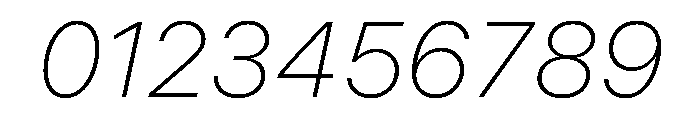 SF Pro Text Thin Italic Font OTHER CHARS
