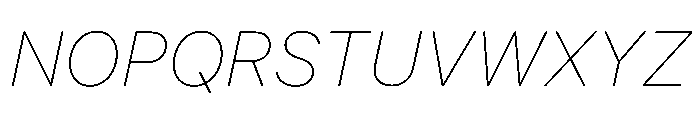 SF Pro Text Ultralight Italic Font UPPERCASE