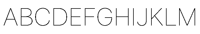 SF Pro Text Ultralight Font UPPERCASE