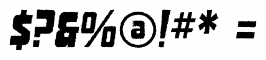 SF Portabello Condensed Italic Font OTHER CHARS
