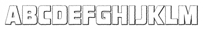 SF Portabello Shaded Regular Font UPPERCASE