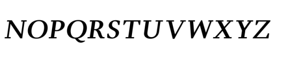 SF Article Italic Font UPPERCASE
