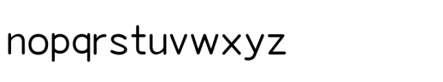 SF Handix Regular Font LOWERCASE