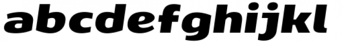 SF Liberty Expanded Black Italic Font LOWERCASE