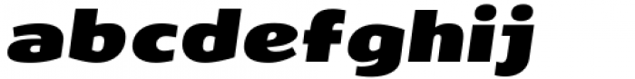 SF Liberty Expanded Heavy Italic Font LOWERCASE