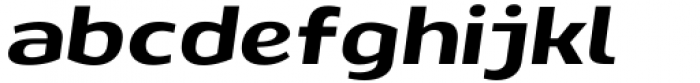 SF Liberty Expanded Medium Italic Font LOWERCASE