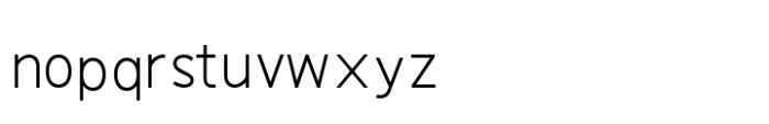 SF Nada Regular Font LOWERCASE