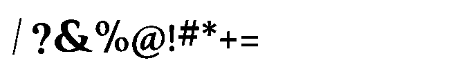 SF Nishan Bold Font OTHER CHARS