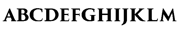SF Nishan Bold Font UPPERCASE