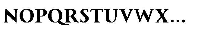 SF Nishan Bold Font UPPERCASE
