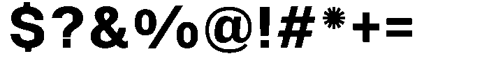 SF Paraid sans Bold Font OTHER CHARS