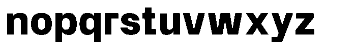 SF Paraid sans Bold Font LOWERCASE