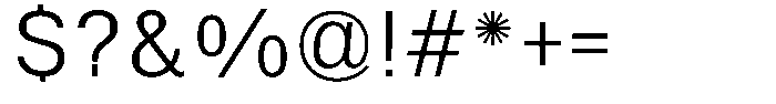 SF Paraid sans Book Font OTHER CHARS