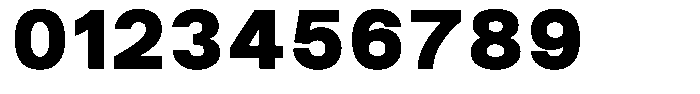 SF Paraid sans Extra Bold Font OTHER CHARS