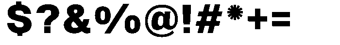 SF Paraid sans Extra Bold Font OTHER CHARS