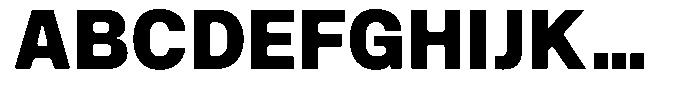 SF Paraid sans Extra Bold Font UPPERCASE